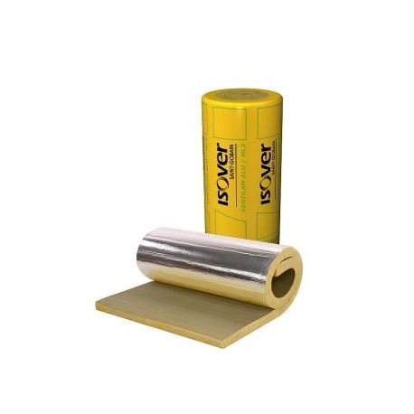 Mata z wełny mineralnej pokryta zbrojoną folią aluminiową VENTILAM ALU